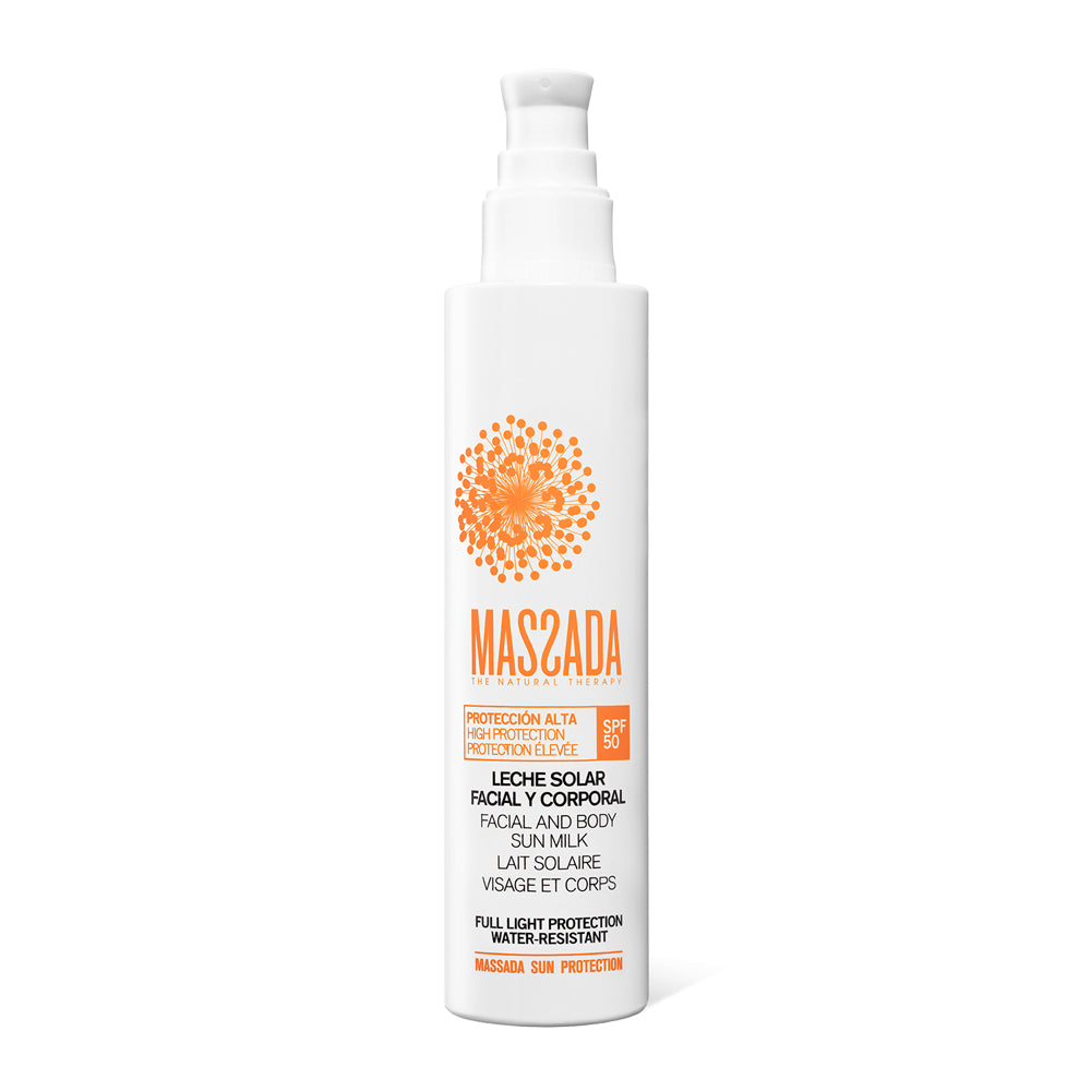 LECHE SOLAR FACIAL Y CORPORAL SPF 50 PROTECCIÓN ALTA